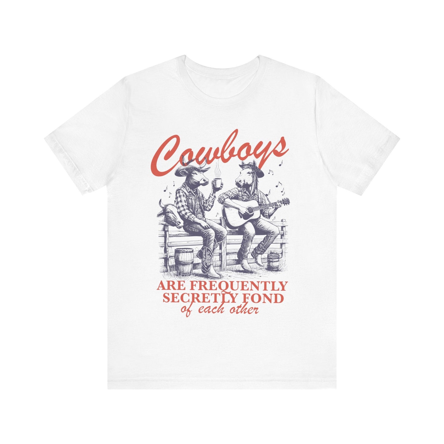 Cowboys are frequently secretly fond of each other | gay cowboy | cool queer shirt | gay boyfriend gift | gay bear shirt | retro lesbian