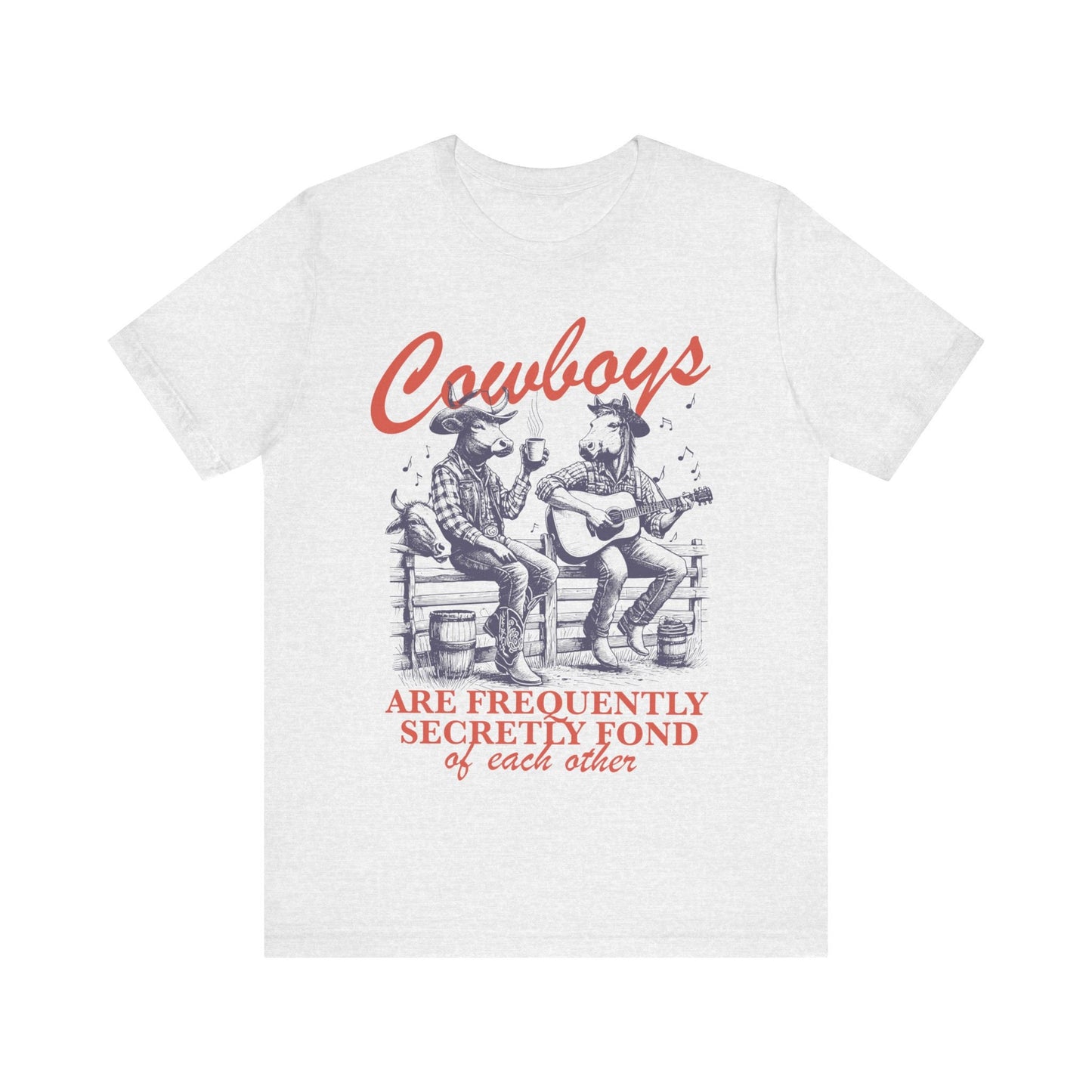 Cowboys are frequently secretly fond of each other | gay cowboy | cool queer shirt | gay boyfriend gift | gay bear shirt | retro lesbian