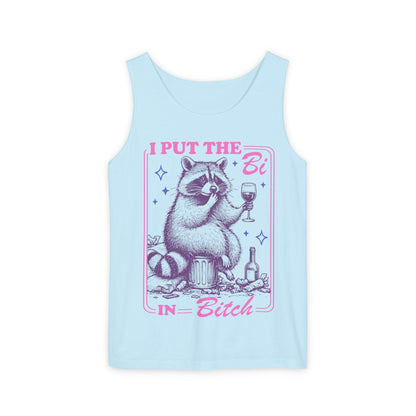 I put the bi in bitch tank top | bisexual tank top | gay tank top | bi pride shirt | subtle bisexual | funny bisexual gift | bi wife energy
