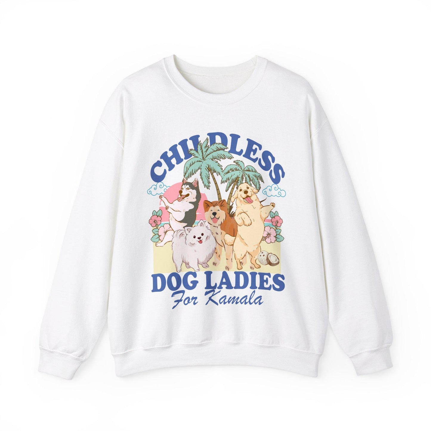 Childless dog ladies for Kamala | childless dog lady | kamala harris | kamala coconut | feminist sweater | social democrat | suffragette
