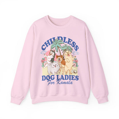 Childless dog ladies for Kamala | childless dog lady | kamala harris | kamala coconut | feminist sweater | social democrat | suffragette