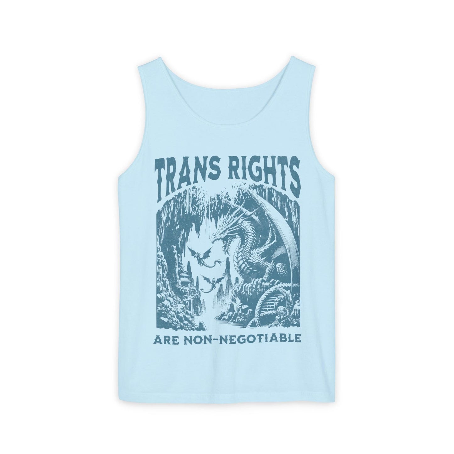 Trans rights are non negotiable | trans tank | gay tank top | protect trans youth | protect trans kids | trans lives matter | subtle trans