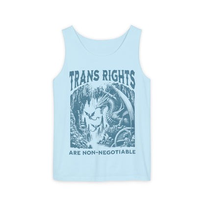 Trans rights are non negotiable | trans tank | gay tank top | protect trans youth | protect trans kids | trans lives matter | subtle trans