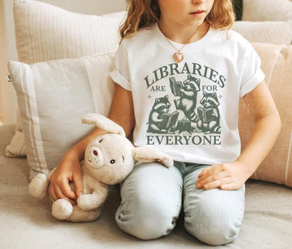 Libraries are for everyone kids and toddler shirt | library books kids | kids library | preschool | classroom reading | cool kids read books