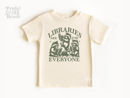 Libraries are for everyone toddler and youth shirt