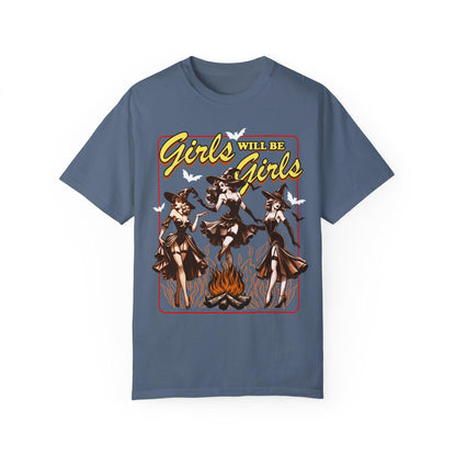 Girls will be girls witch shirt | feminist halloween shirt | burn the patriarchy | halloween witch | feminist witch | funny witch shirt |