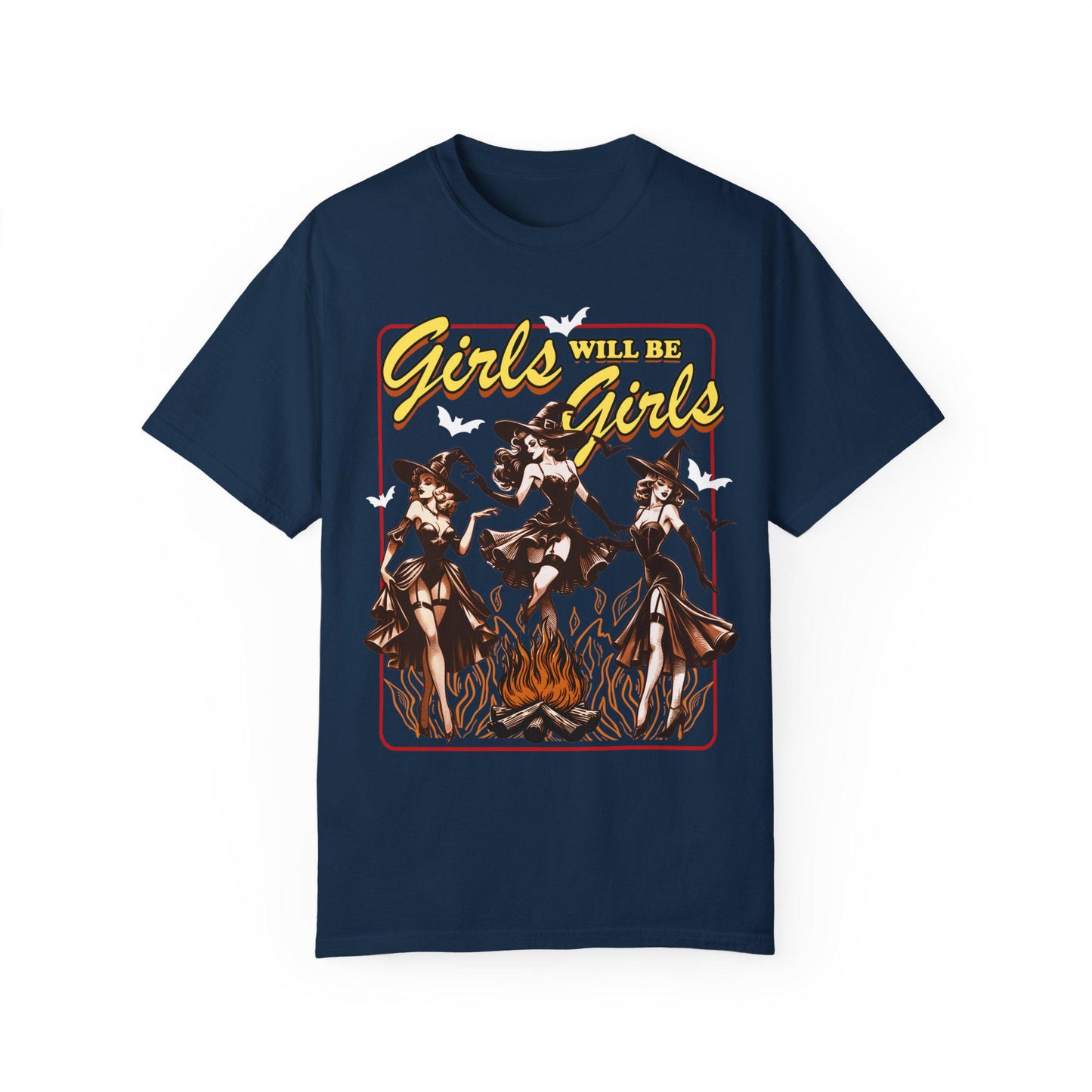 Girls will be girls witch shirt | feminist halloween shirt | burn the patriarchy | halloween witch | feminist witch | funny witch shirt |