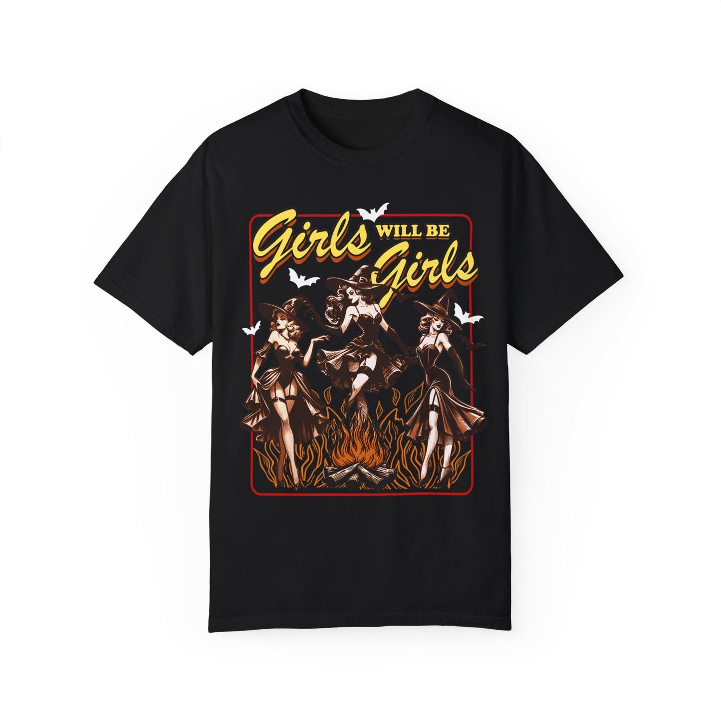 Girls will be girls witch shirt | feminist halloween shirt | burn the patriarchy | halloween witch | feminist witch | funny witch shirt |
