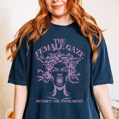 The female gaze shirt | petrify the patriarchy | feminist halloween shirt | burn the patriarchy | hex the patriarchy | social democrat