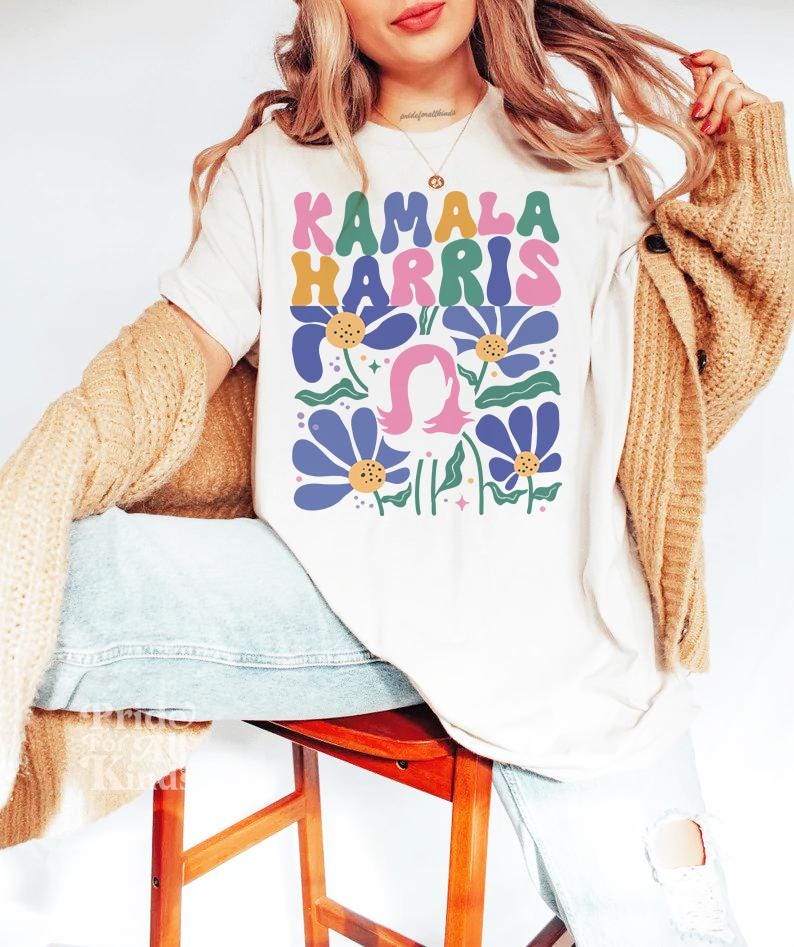 Kamala Harris t-shirt | retro kamala shirt | harris 47 | kamala 2024 | social democrat | anti trump shirt | vote blue | reproductive rights