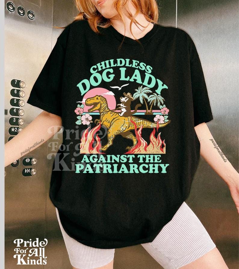 Childless dog lady | childess dog lady for Kamala | burn the patriarchy | dog ladies | kamala harris meme | leftist | suffragette | corgi