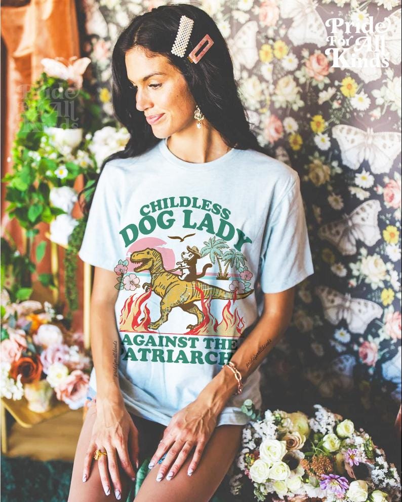 Childless dog lady shirt | Childless dog lady for Kamala | burn the patriarchy | Kamala Harris meme | dogs for kamala | leftist | vote blue