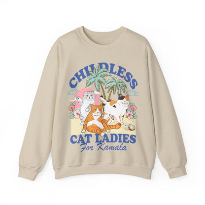 Childless Cat Ladies For Kamala sweatshirt | Childless cat lady | Kamala Harris sweatshirt | feminist cat sweatshirt | Kamala coconut | vote