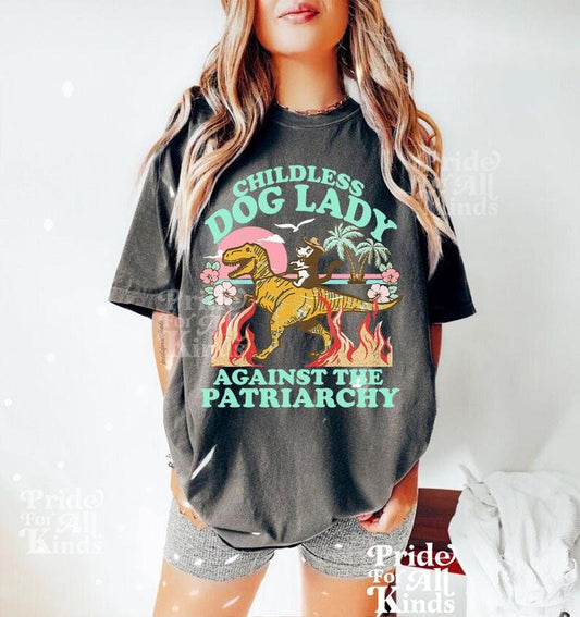 Childless dog lady | childess dog lady for Kamala | burn the patriarchy | dog ladies | kamala harris meme | leftist | suffragette | corgi