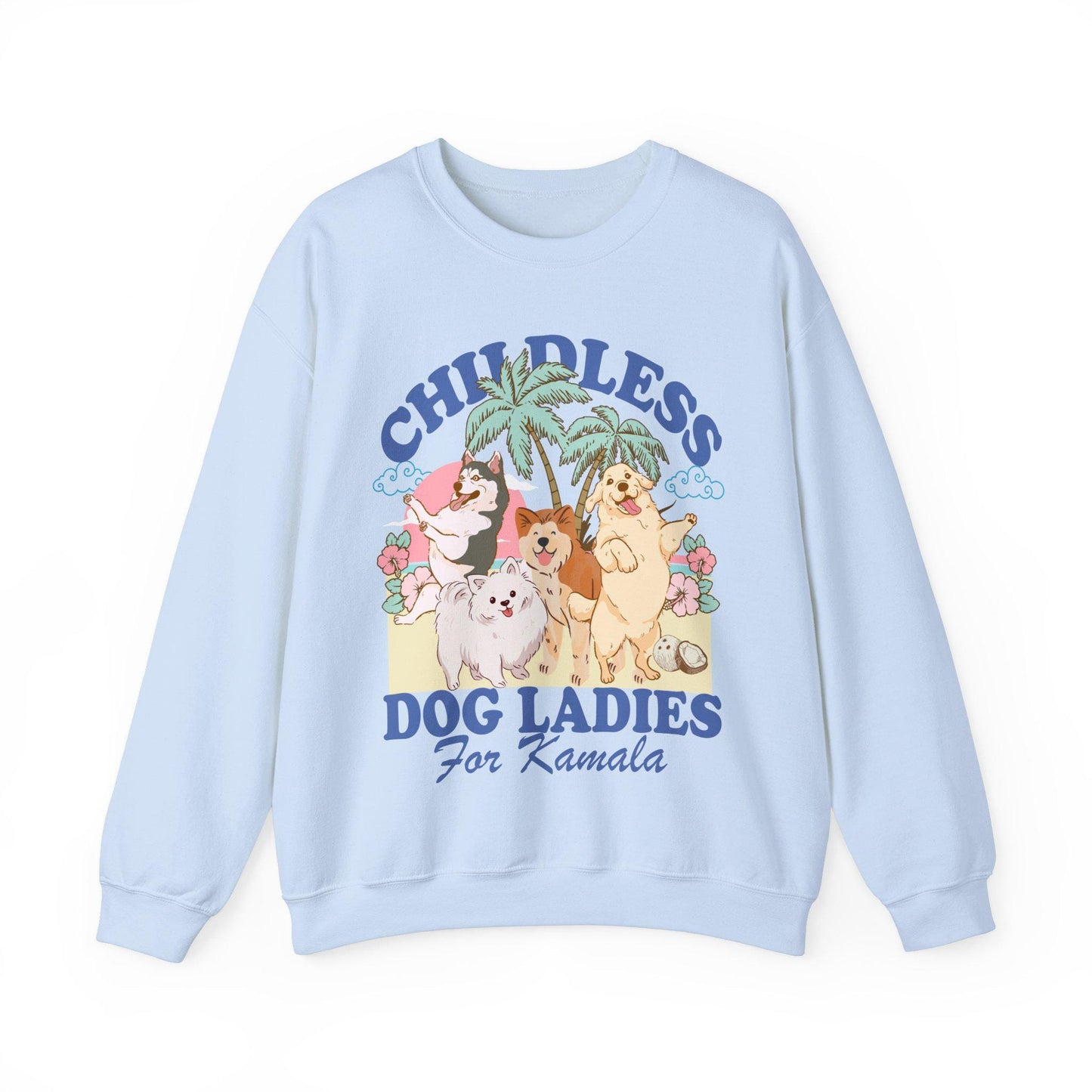 Childless dog ladies for Kamala | childless dog lady | kamala harris | kamala coconut | feminist sweater | social democrat | suffragette