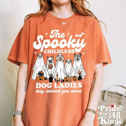 Spooky dog lady for kamala | spooky childless dog ladies | feminist halloween shirt | dog lady for Harris | Dog Lady Kamala |Dog ladies vote