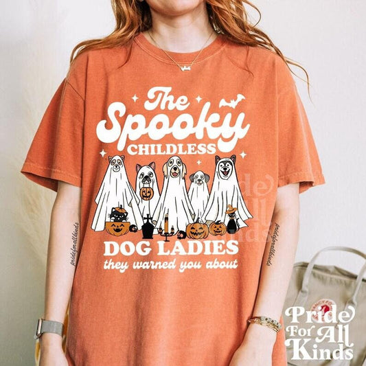 Spooky dog lady for kamala | spooky childless dog ladies | feminist halloween shirt | dog lady for Harris | Dog Lady Kamala |Dog ladies vote