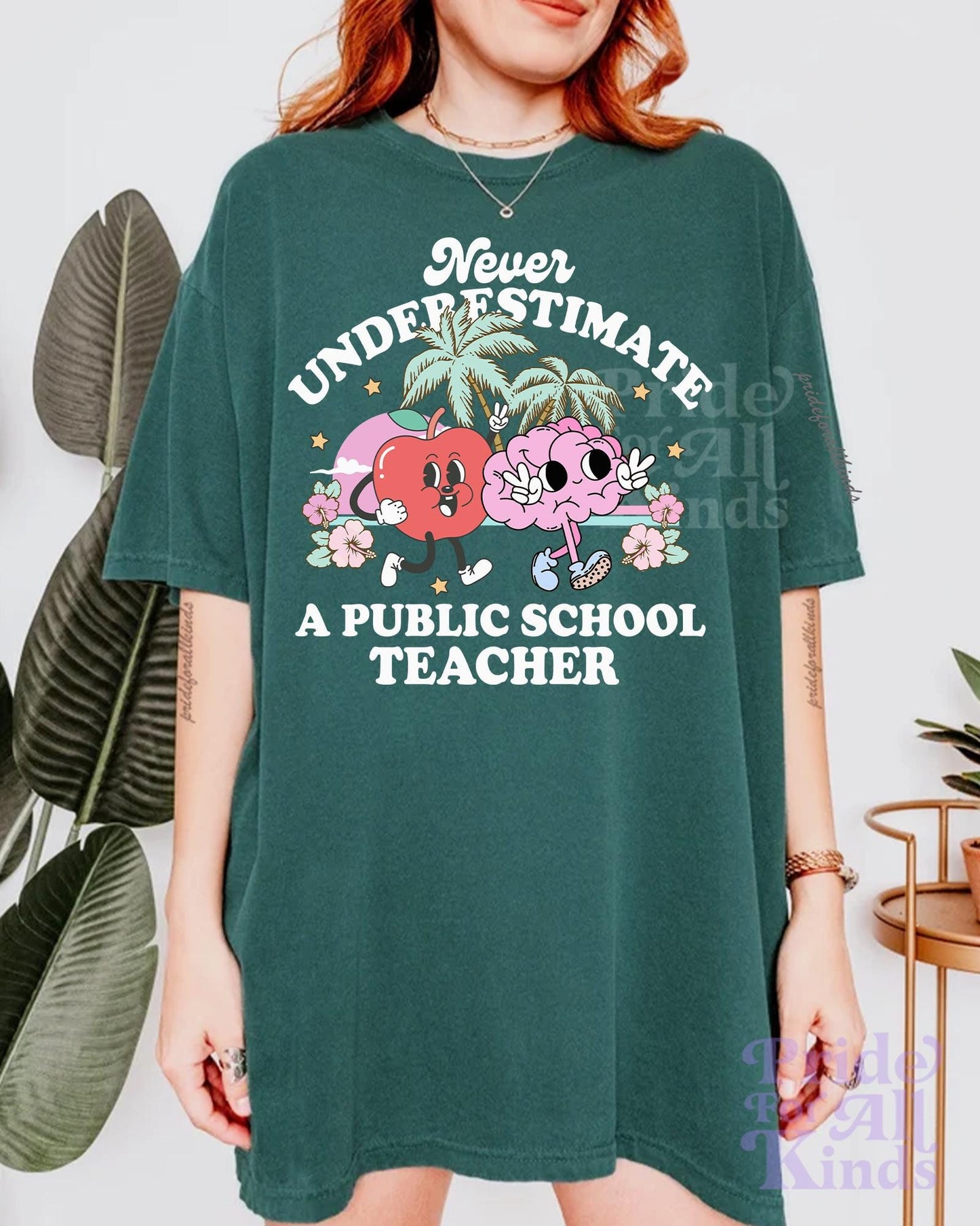 Never underestimate a public school teacher | tim walz | kamala harris walz | harris walz tshirt | teachers for kamala | fund public schools