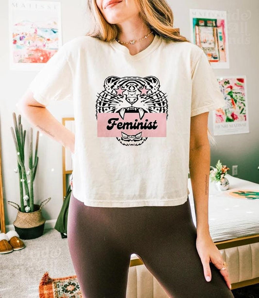 Feminist crop top