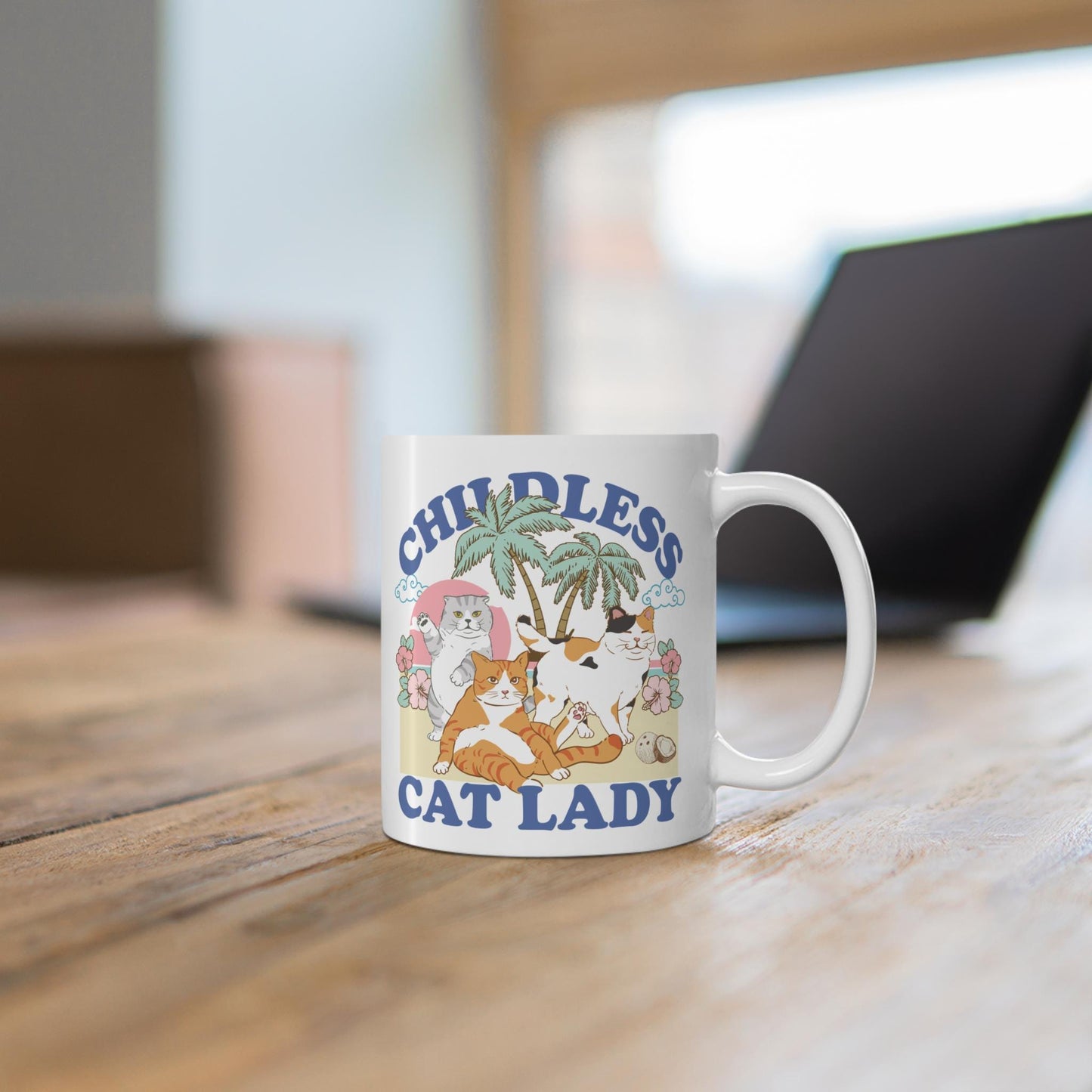 Childless cat lady mug | cat lady for kamala | cat ladies vote | feminist mug | cat lady mug | cat lady coffee | cat lady gift | harris mug