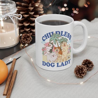 Childless dog lady mug | dog lady mug | dog lady kamala | dog lady gift | dog dad mug | harris walz mug | subtle kamala | dog lady coffee