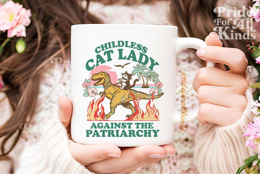 Childless cat lady mug