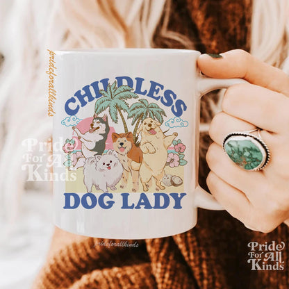 Childless dog lady mug | dog lady mug | dog lady kamala | dog lady gift | dog dad mug | harris walz mug | subtle kamala | dog lady coffee