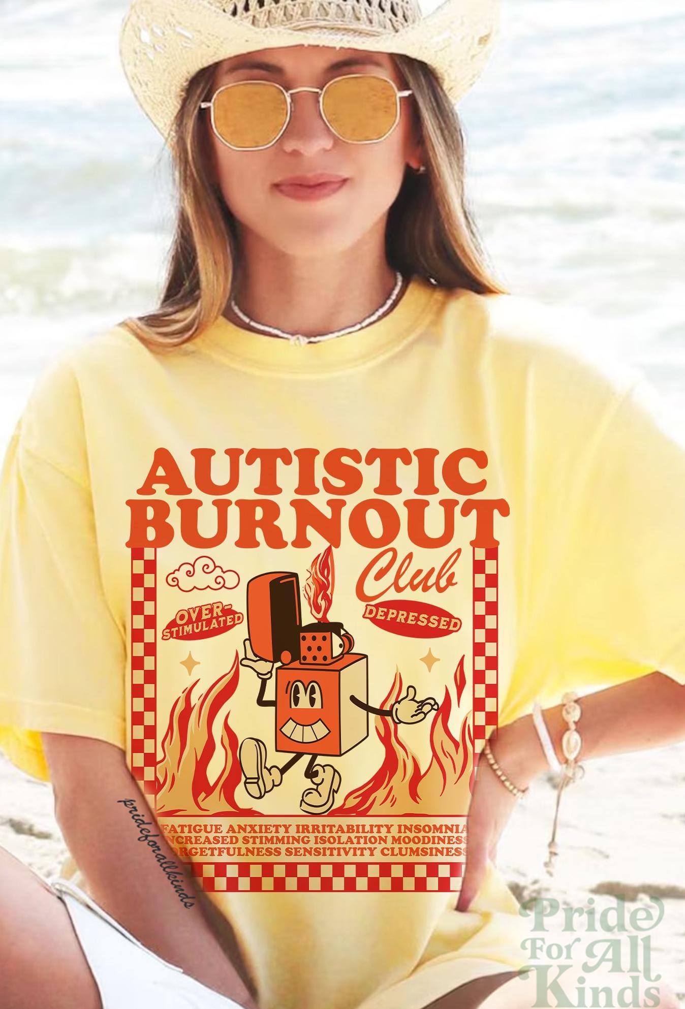 Autistic club | comfort colors | neurospicy | audhd | overstimulated | embrace neurodiversity | autism mom | bcba | adult autism sensory