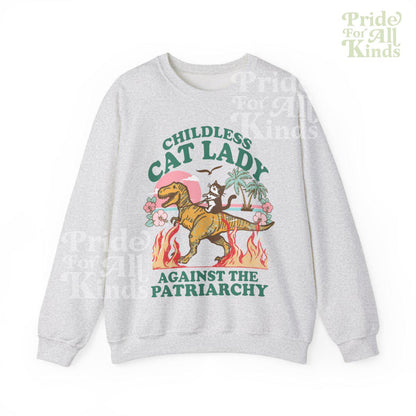 Childless cat lady against the patriarchy sweatshirt | cat lady sweatshirt | cat ladies vote | kamala sweatshirt | kamala harris merch |