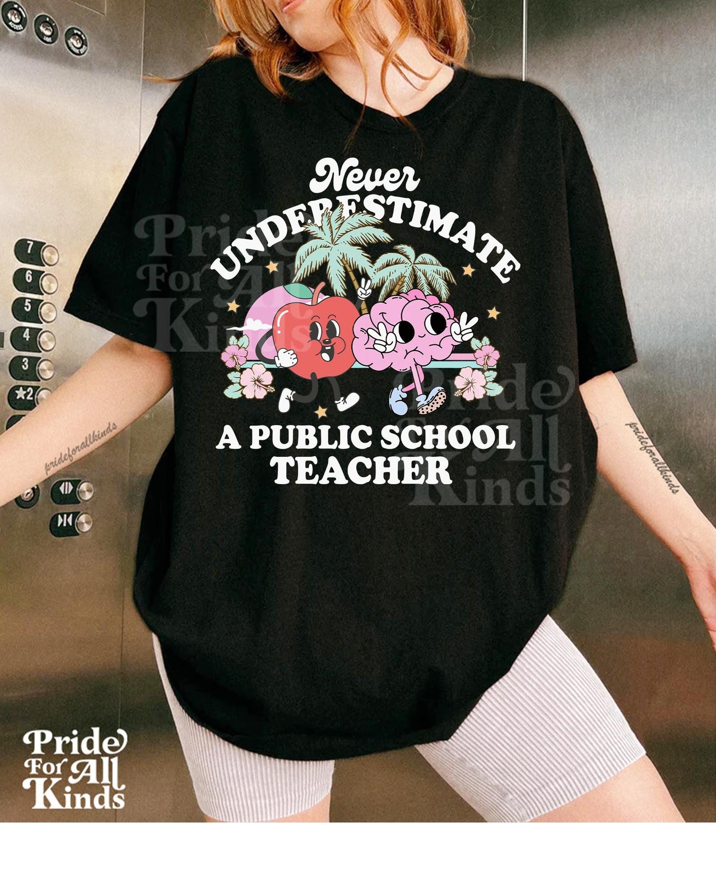 Never underestimate a public school teacher | tim walz | kamala harris walz | harris walz tshirt | teachers for kamala | fund public schools