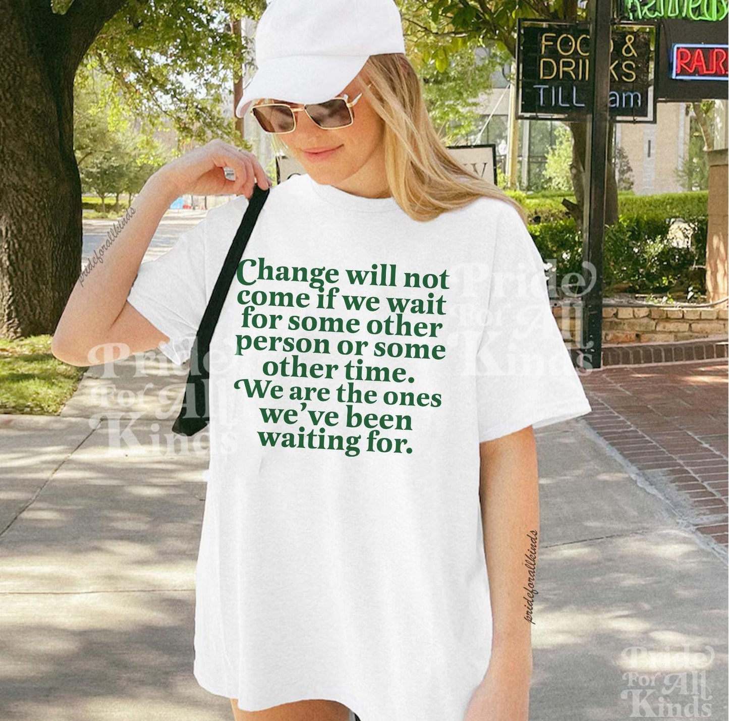 Obama shirt | Barack Obama quote | Change will not come if we wait | we are the one's we've been waiting for | kamala harris merch | meme