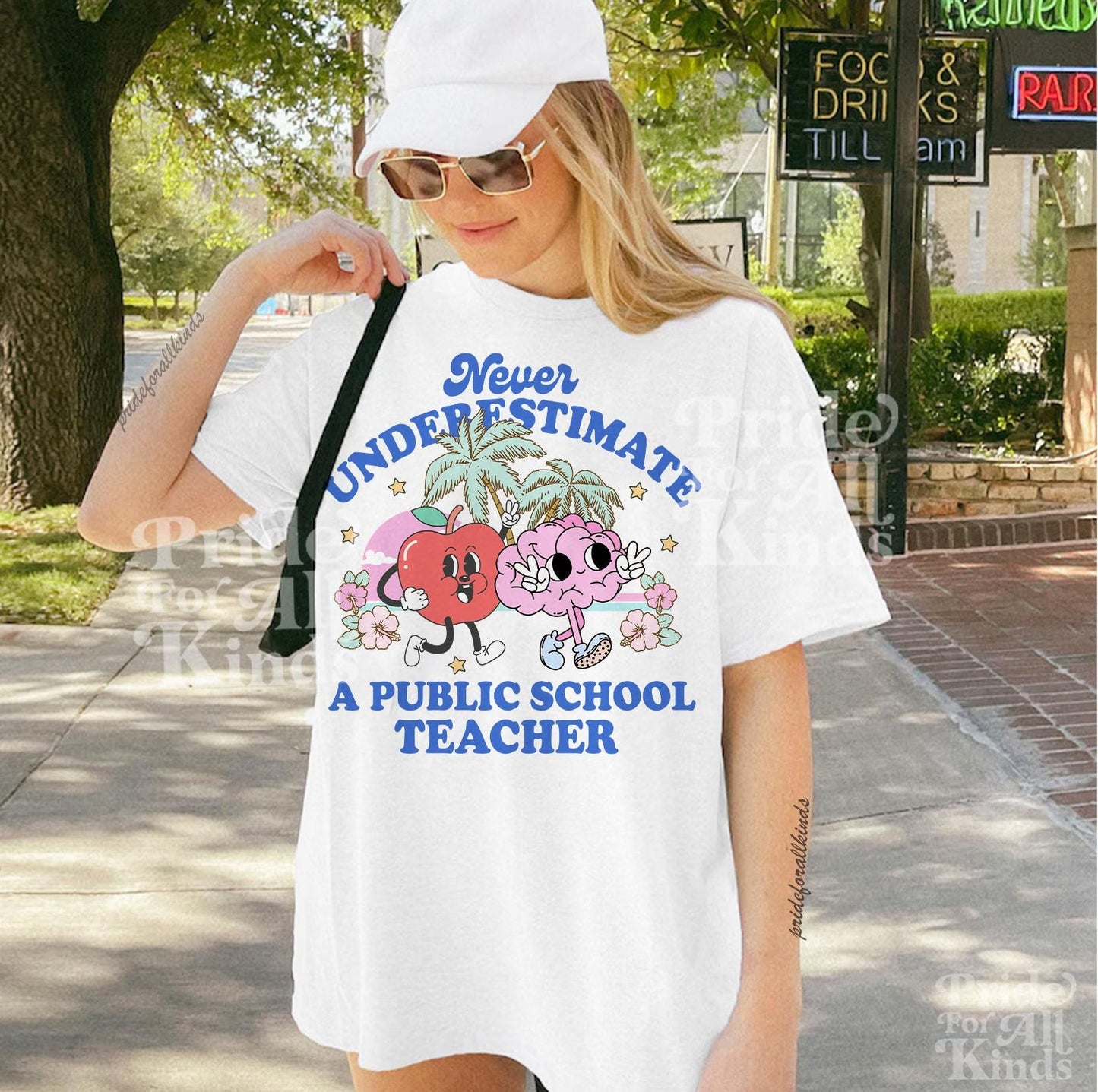 Never underestimate a public school teacher shirt | support public schools | tim walz | kamala harris walz | harris walz 2024 | kamala merch