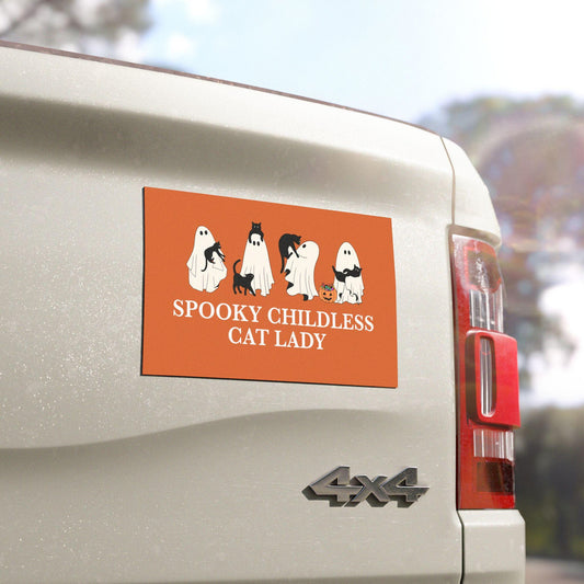 spooky childless cat lady magnet