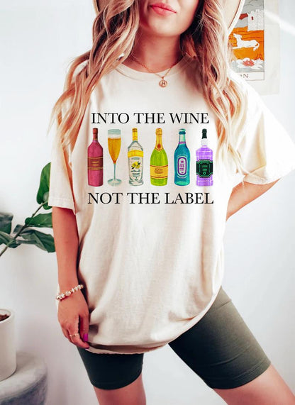 Into the wine not the label shirt | subtle pansexual pride | discreet pansexual | pan pride | gift for pansexual | queer | lgbtq pride | tee