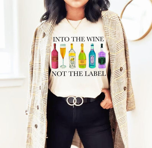 into the wine not the label