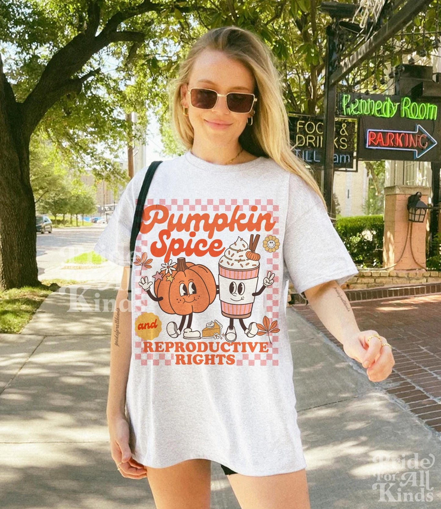 Pumpkin spice and reproductive rights | pro roe shirt | pro choice shirt | feminist halloween | fall of the patriarchy | social justice |