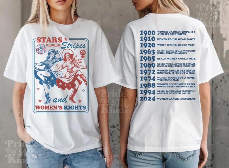 Women's rights dates shirt | stars stripes and reproductive rights | kamala harris merch | kamala merchandise | social democrat |suffragette