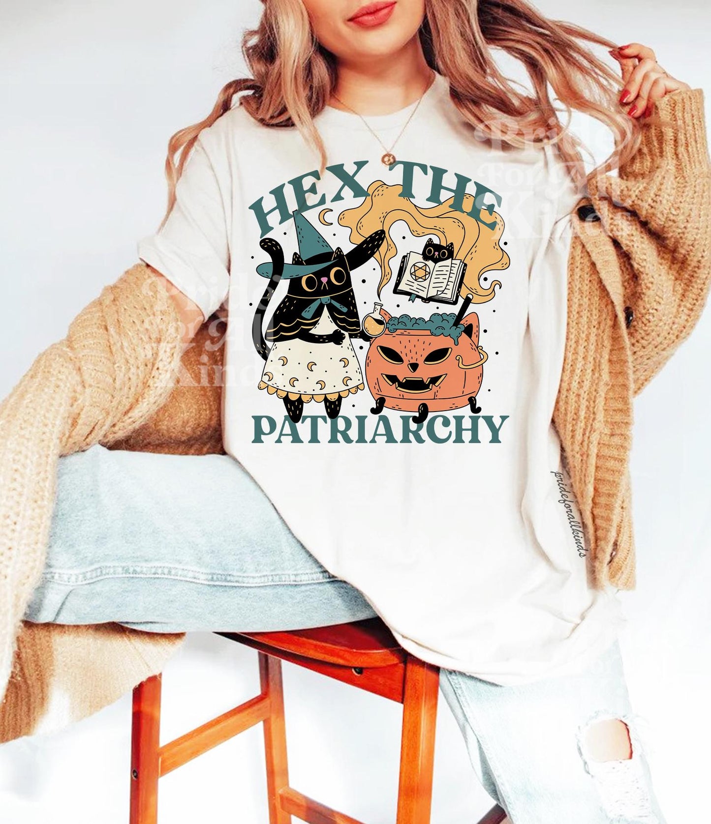 hex the patriarchy | feminist halloween | spooky cat | cat ghost shirt | burn the patriarchy | fall of patriarchy | feminist gift | leftist