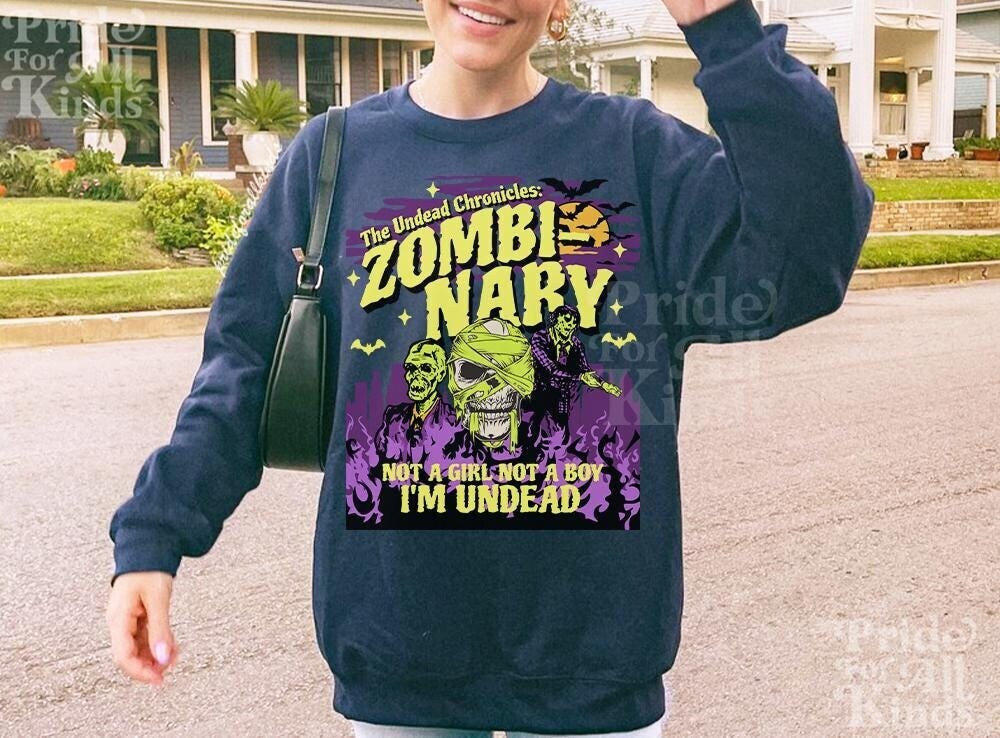 zombinary | nonbinary pride | nonbinary halloween