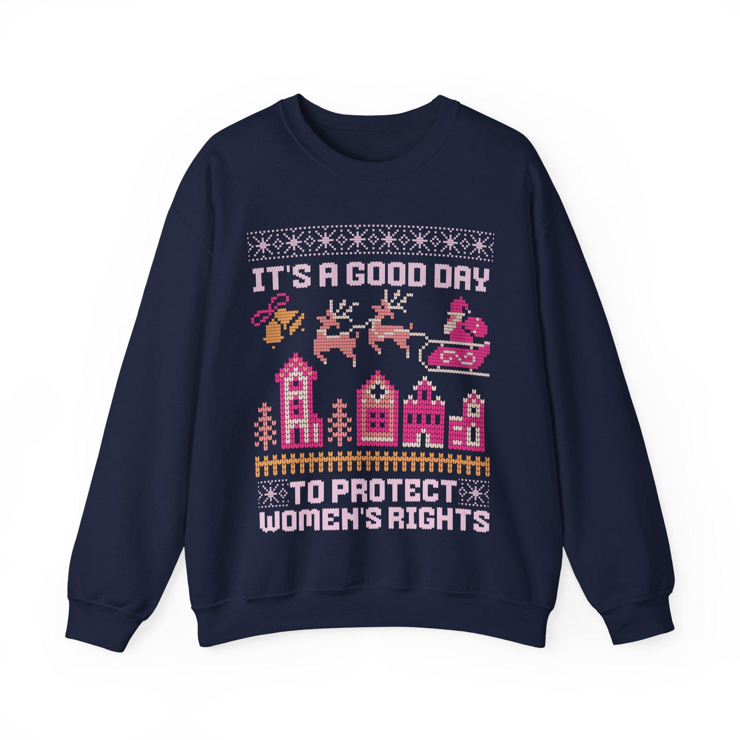 It's a good day to protect women's rights | feminist christmas | leftist gifts | pro choice santa | reproductive rights | feminist sweater