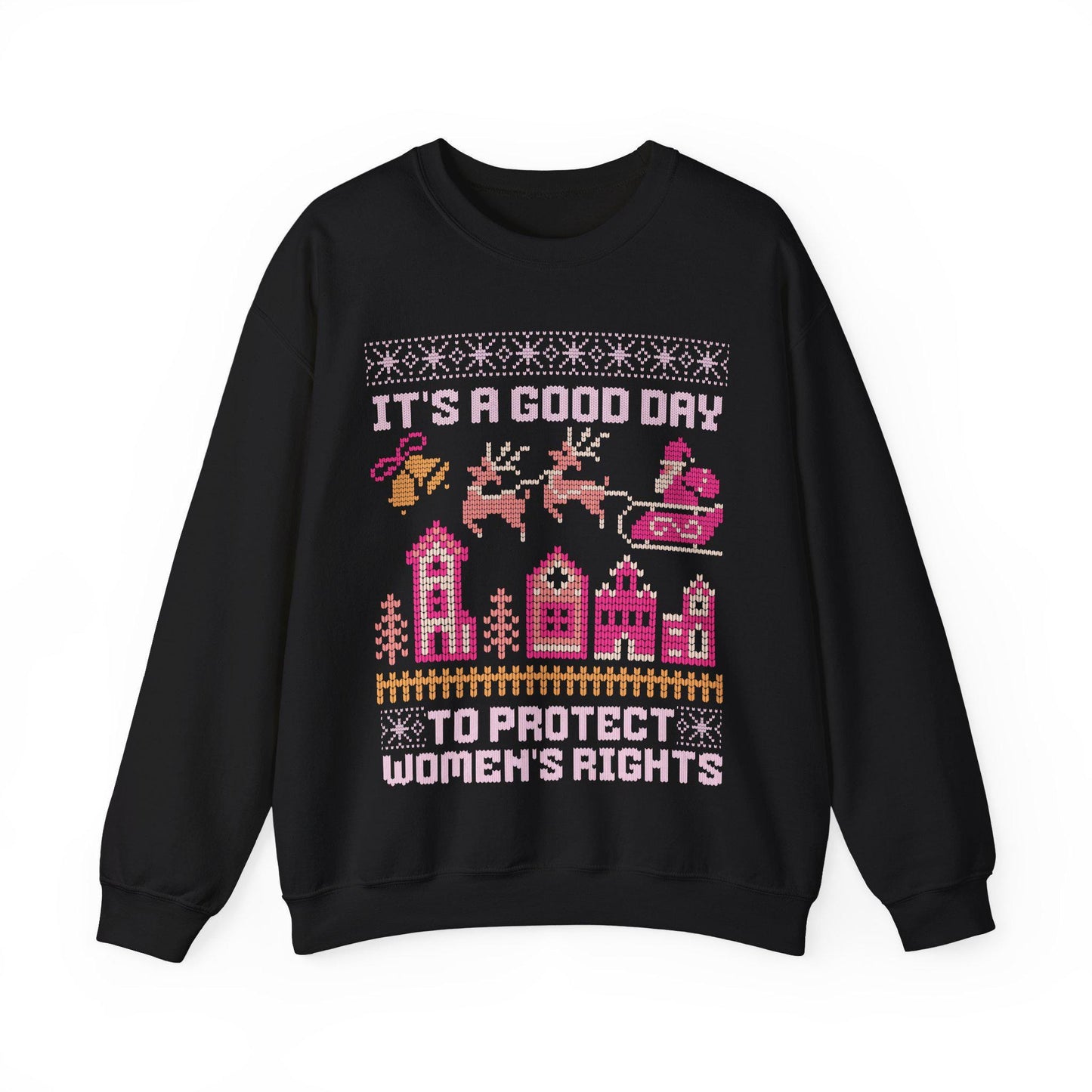 It's a good day to protect women's rights | feminist christmas | leftist gifts | pro choice santa | reproductive rights | feminist sweater