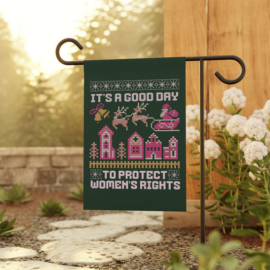 it's a good day to protect women's rights flag | feminist christmas flag | reproductive rights | leftist gift | roe v wade | liberal gifts