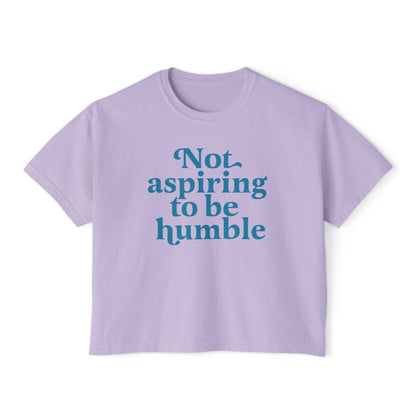 not aspiring to be humble crop top | kamala harris quote | kamala humble quote | subtle kamala | harris walz 2024 | kamala merch | tim walz