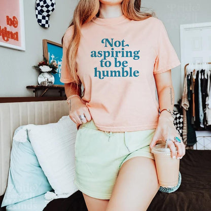 not aspiring to be humble crop top | kamala harris quote | kamala humble quote | subtle kamala | harris walz 2024 | kamala merch | tim walz