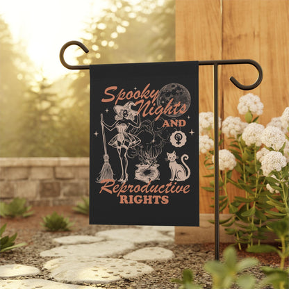 Spooky nights and reproductive rights flag