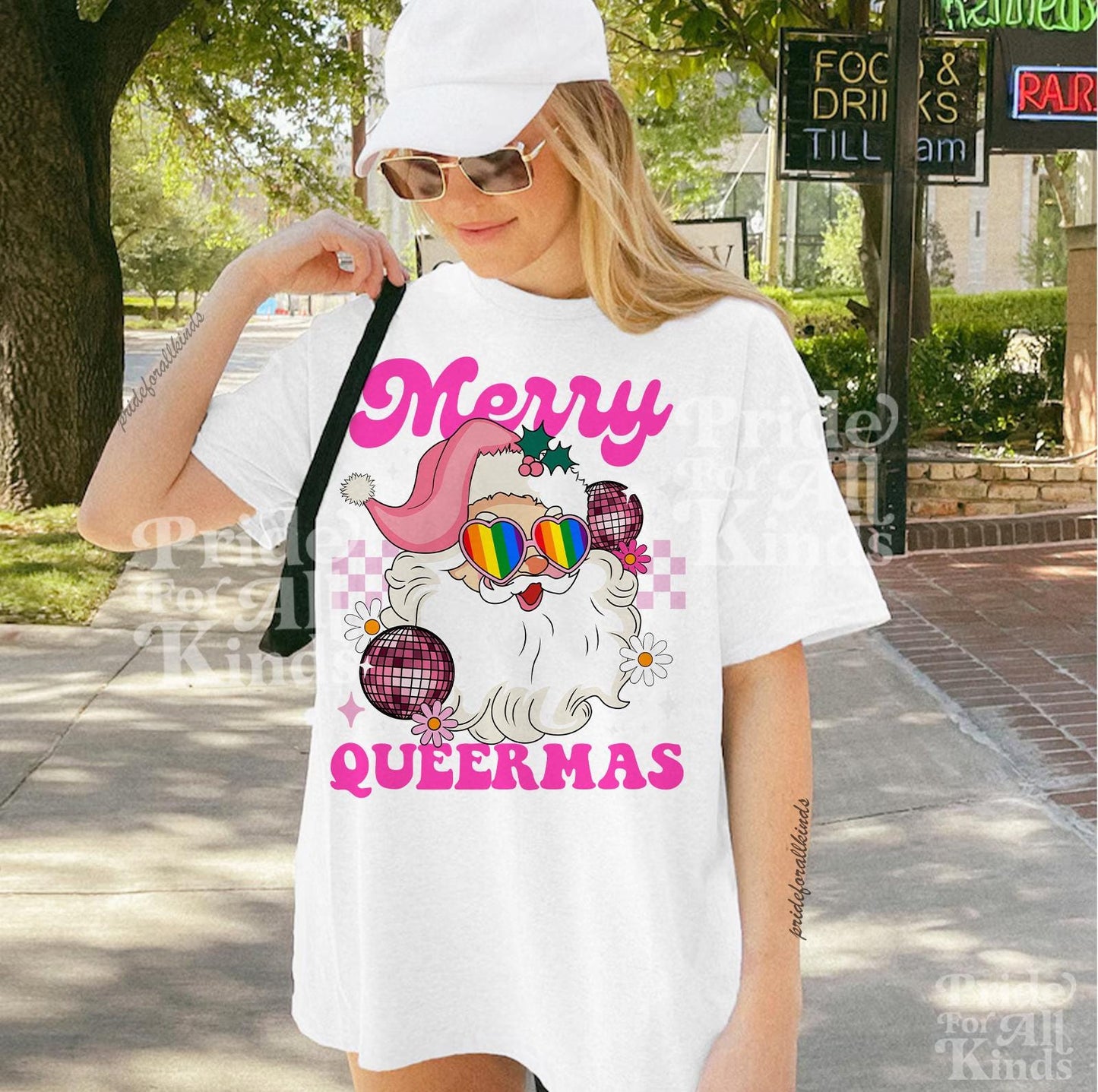Merry queermas | gay christmas shirt | queer christmas | lesbian christmas | bisexual christmas | gay santa | nonbinary | trans xmas | enby