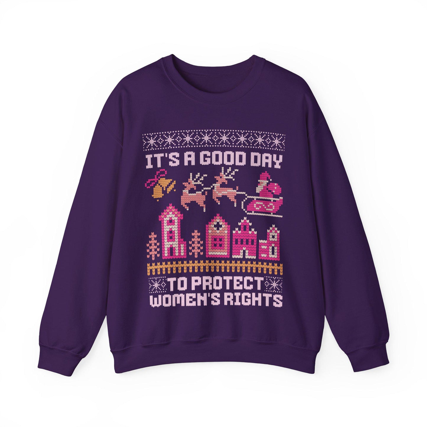 It's a good day to protect women's rights | feminist christmas | leftist gifts | pro choice santa | reproductive rights | feminist sweater