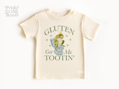 Gluten got me tootin' shirt | celiac disease awareness | gluten free kids | food allergy | warrior | fpies | gluten intolerant | tummy hurts