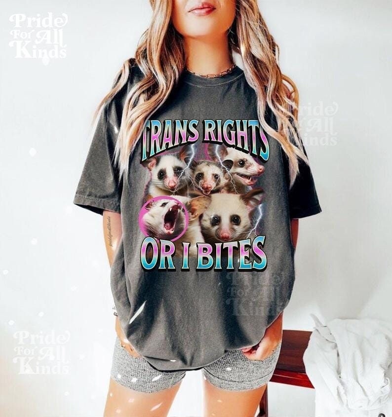 trans rights or i bites shirt