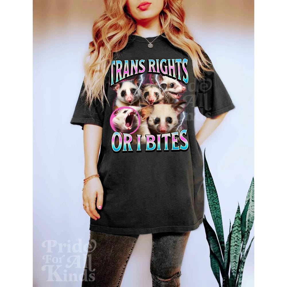 trans rights or i bites shirt | transgender shirt | protect trans kids | transgender gift | transgender mtf | trans ally | queer pride shirt
